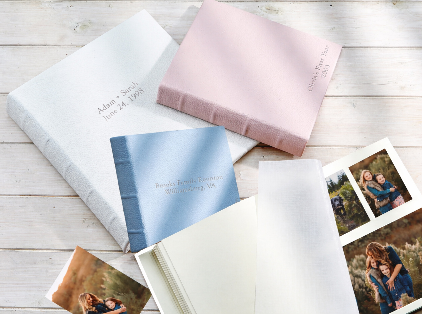 Graphic Image leather photo albums and binders